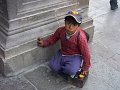 5-jaehriger Schuhputzer in Quito